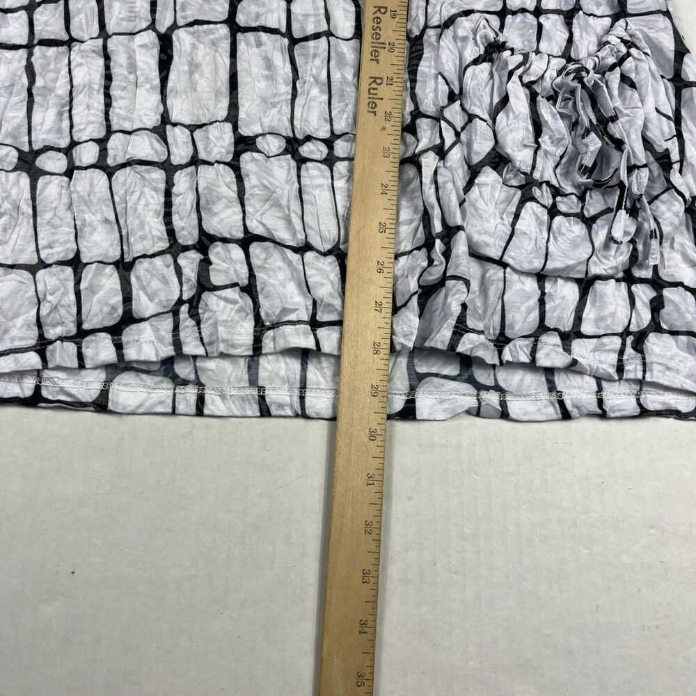 Shana Tunic Small Crinkle Textured Abstract Grid … - image 6